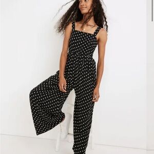 Tank Wide-Leg Jumpsuit in Polka Dot